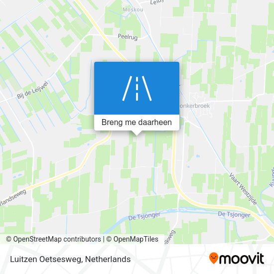 Luitzen Oetsesweg kaart