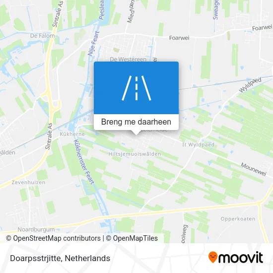 Doarpsstrjitte kaart