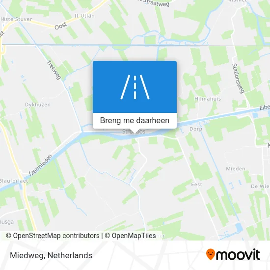 Miedweg kaart