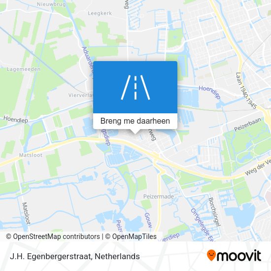 J.H. Egenbergerstraat kaart