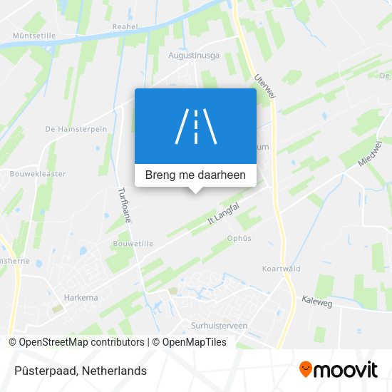 Pûsterpaad kaart