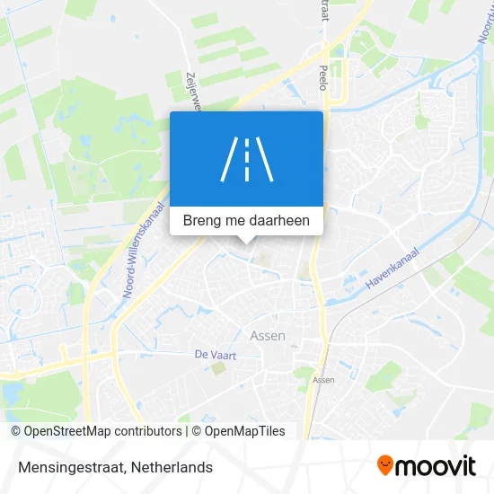 Mensingestraat kaart