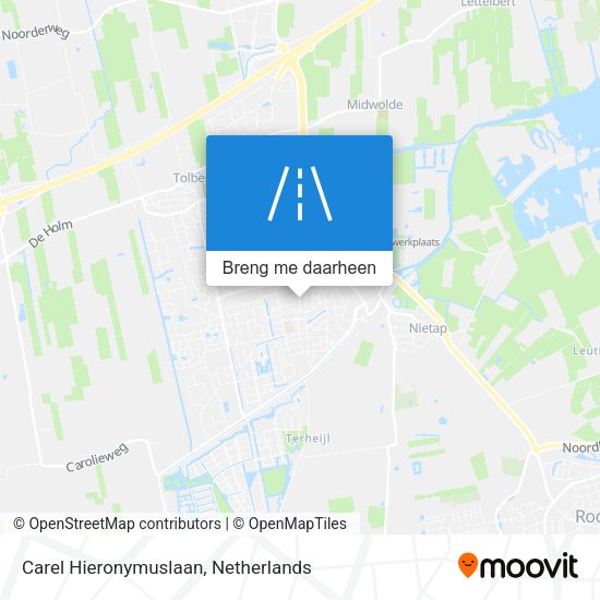 Carel Hieronymuslaan kaart
