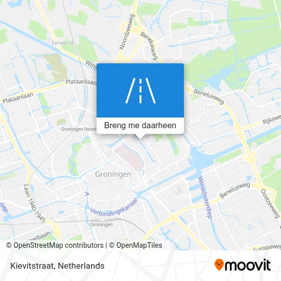 Kievitstraat kaart