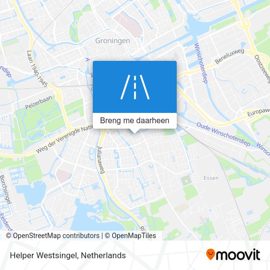 Helper Westsingel kaart