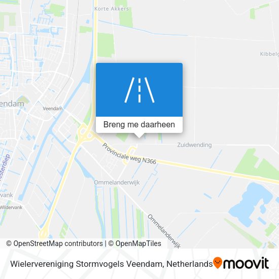 Wielervereniging Stormvogels Veendam kaart