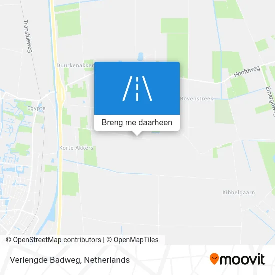 Verlengde Badweg kaart