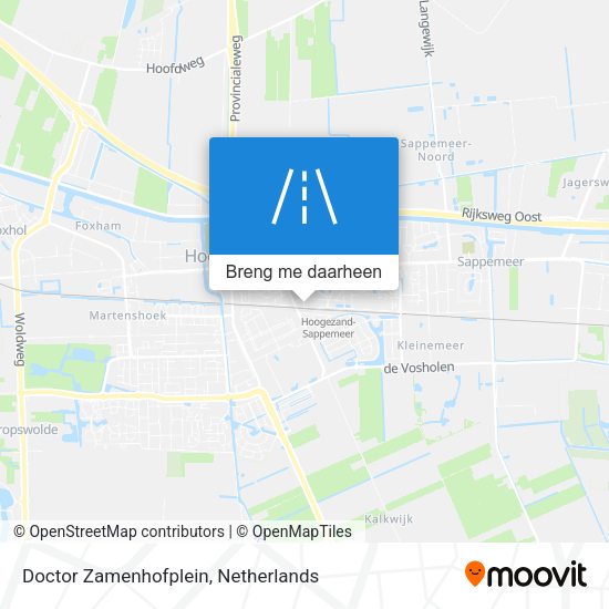 Doctor Zamenhofplein kaart