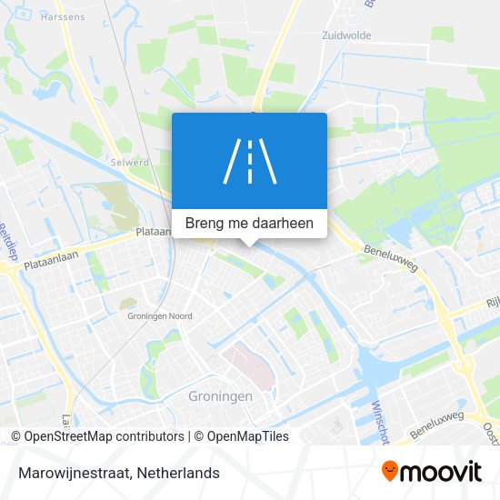 Marowijnestraat kaart