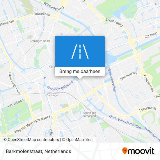 Barkmolenstraat kaart