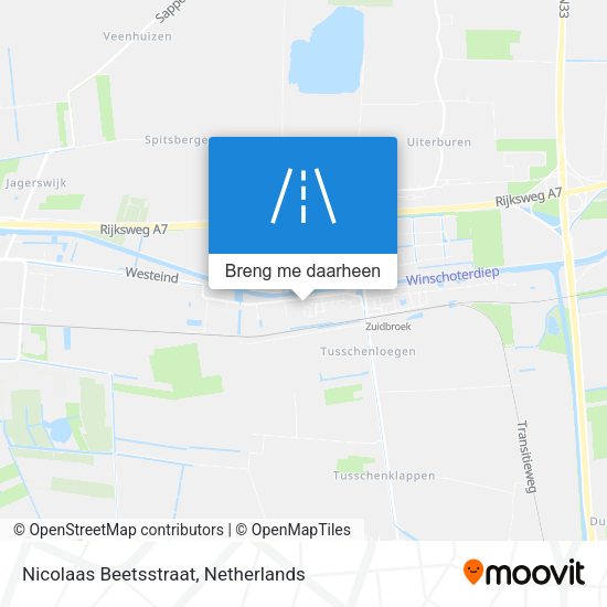 Nicolaas Beetsstraat kaart