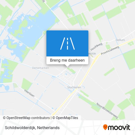 Schildwolderdijk kaart