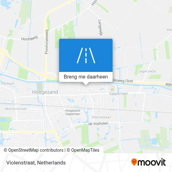Violenstraat kaart