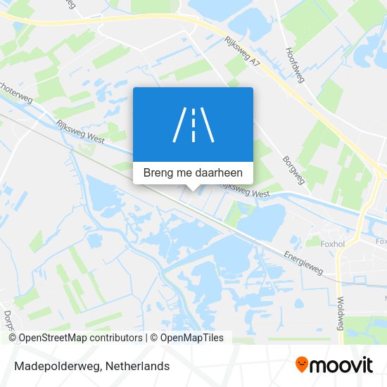 Madepolderweg kaart