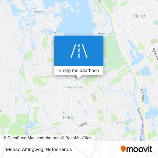 Menso Altingweg kaart