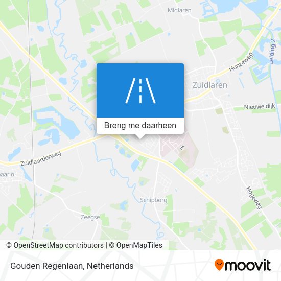 Gouden Regenlaan kaart