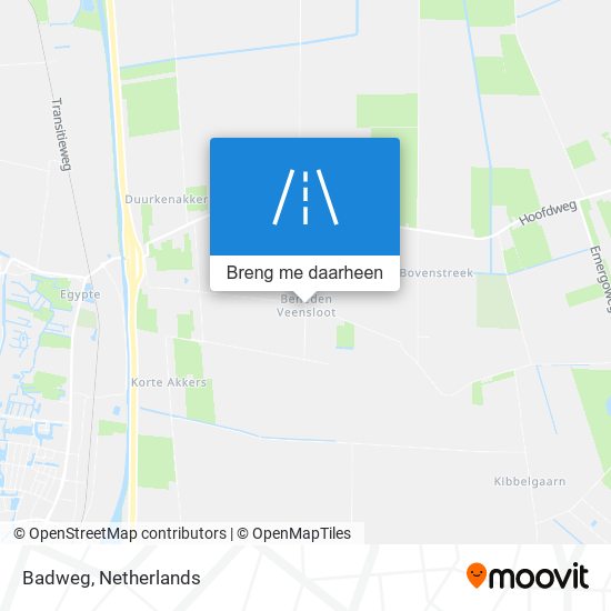 Badweg kaart