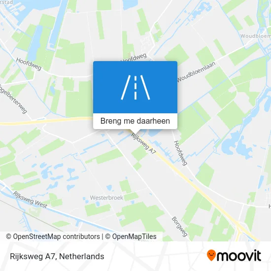 Rijksweg A7 kaart
