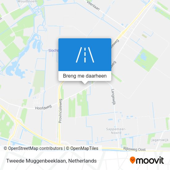 Tweede Muggenbeeklaan kaart