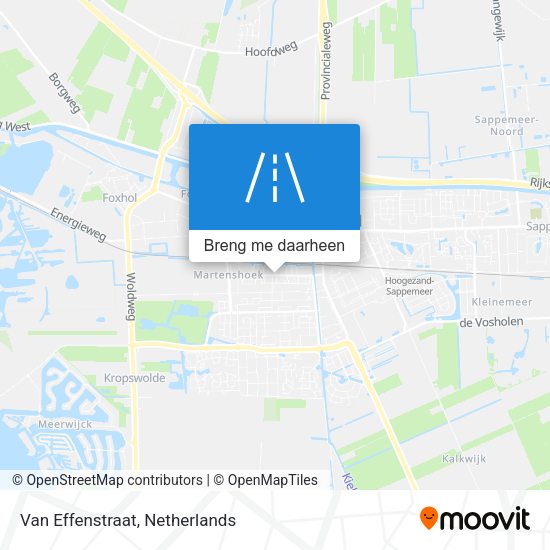 Van Effenstraat kaart