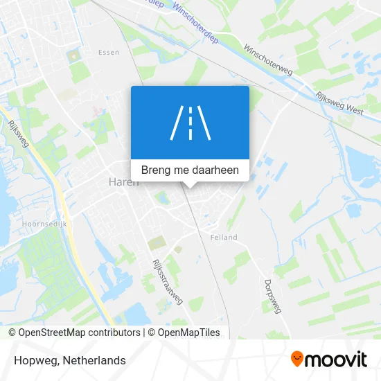 Hopweg kaart