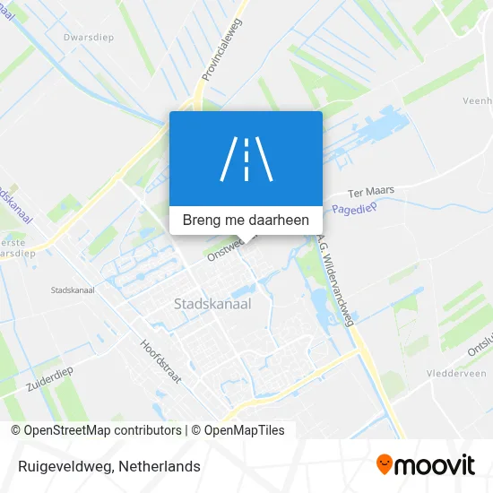 Ruigeveldweg kaart