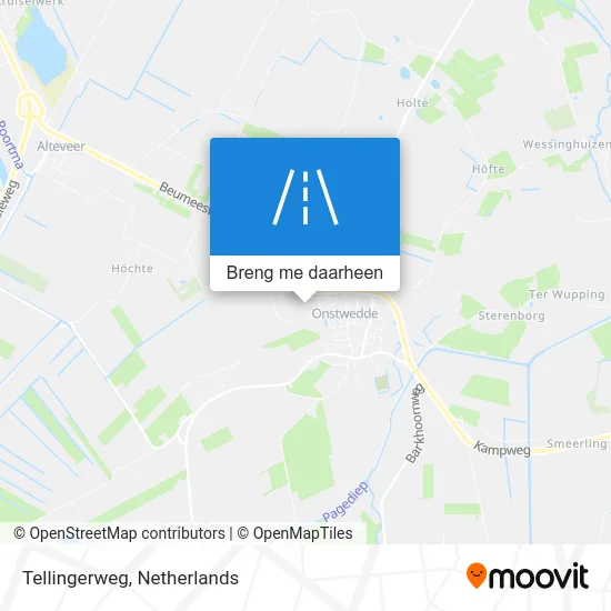 Tellingerweg kaart