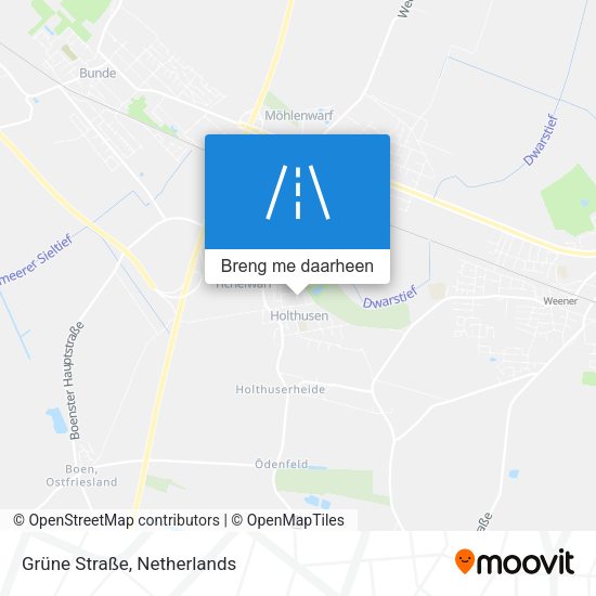 Grüne Straße kaart