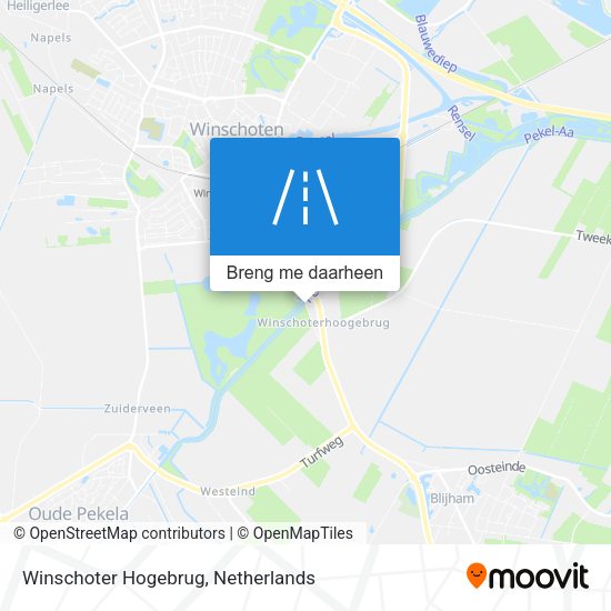 Winschoter Hogebrug kaart
