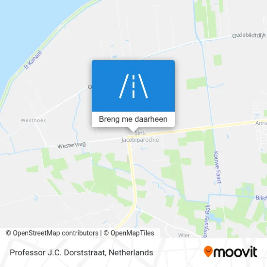 Professor J.C. Dorststraat kaart