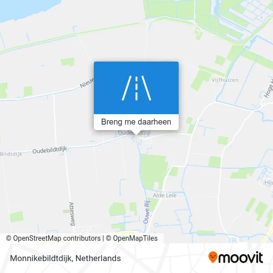 Monnikebildtdijk kaart