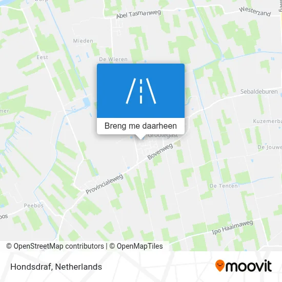 Hondsdraf kaart