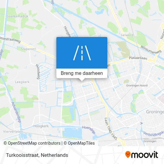 Turkooisstraat kaart