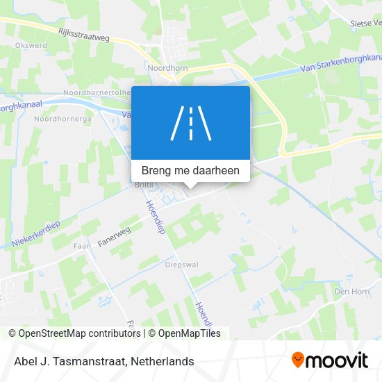 Abel J. Tasmanstraat kaart