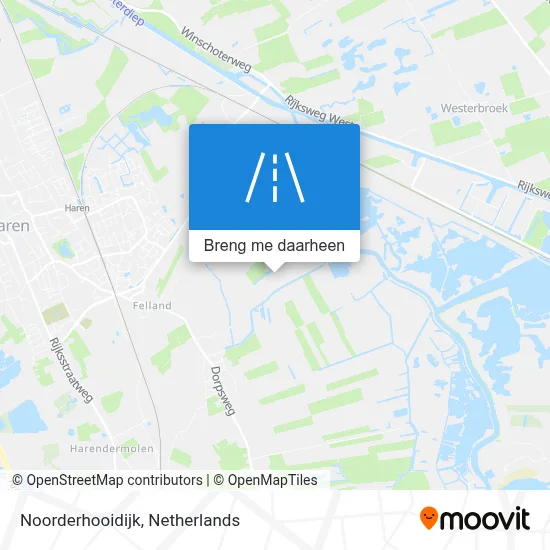 Noorderhooidijk kaart