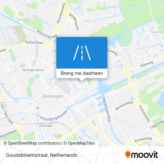 Goudsbloemstraat kaart
