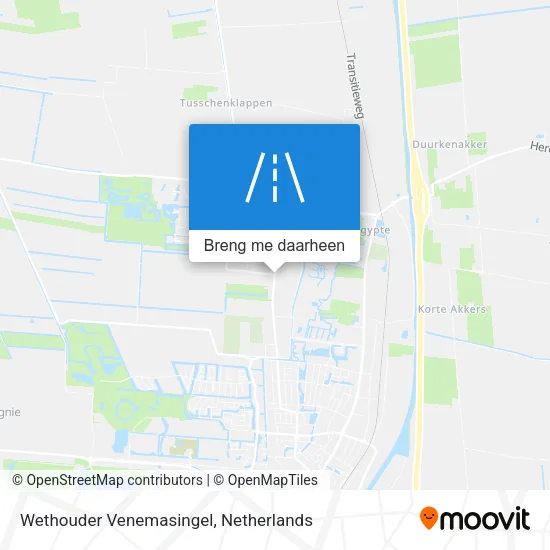Wethouder Venemasingel kaart