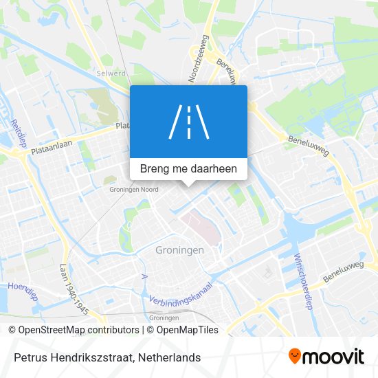 Petrus Hendrikszstraat kaart