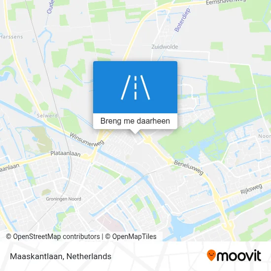 Maaskantlaan kaart