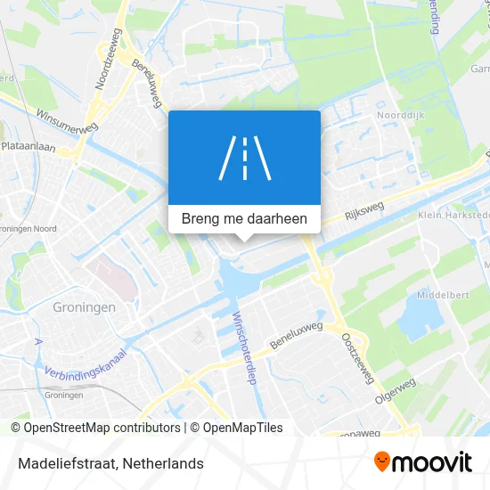 Madeliefstraat kaart
