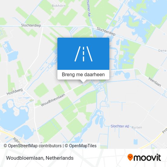 Woudbloemlaan kaart