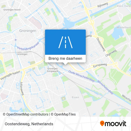 Oostendeweg kaart