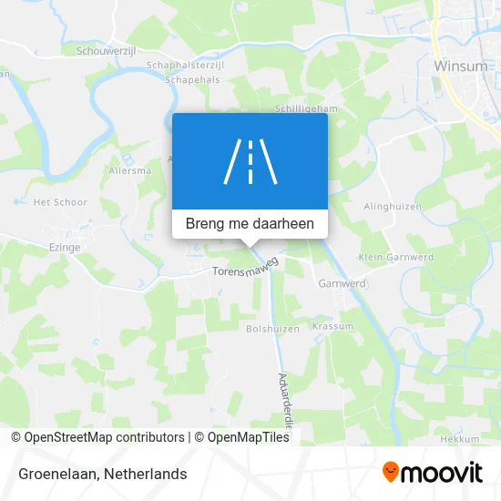 Groenelaan kaart