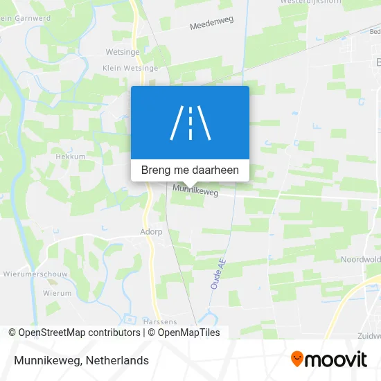 Munnikeweg kaart