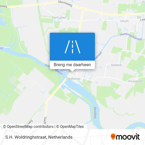 S.H. Woldringhstraat kaart