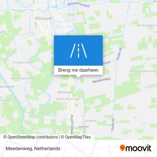 Meedenweg kaart
