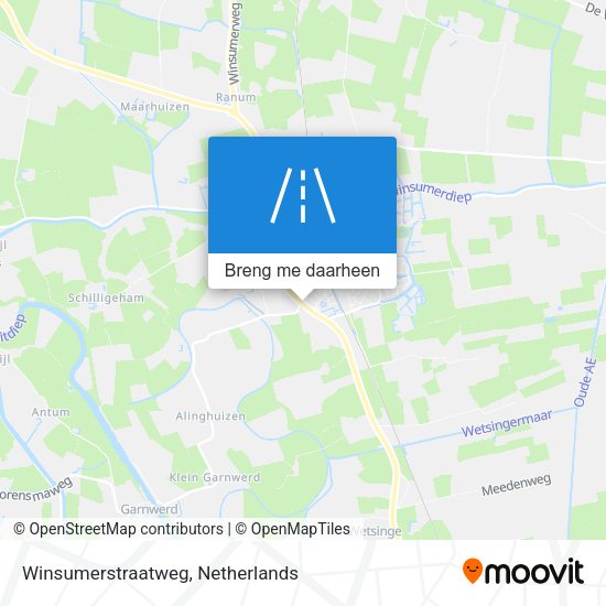 Winsumerstraatweg kaart