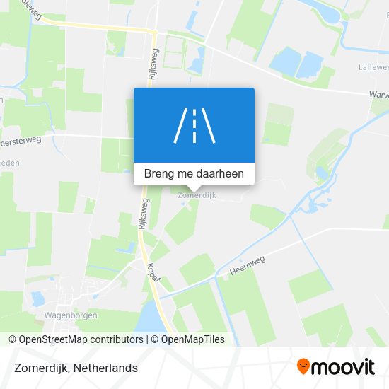 Zomerdijk kaart