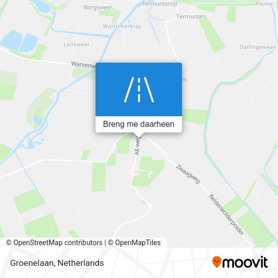 Groenelaan kaart