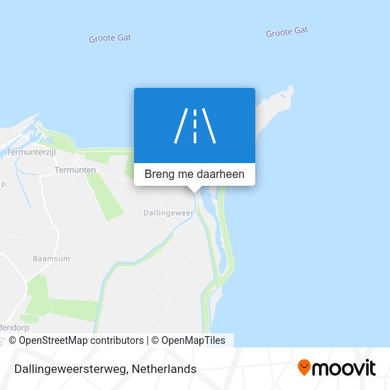 Dallingeweersterweg kaart